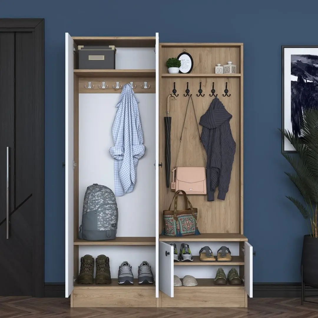 Antreu Mirage Meble P6 M5 (Walnut/White)