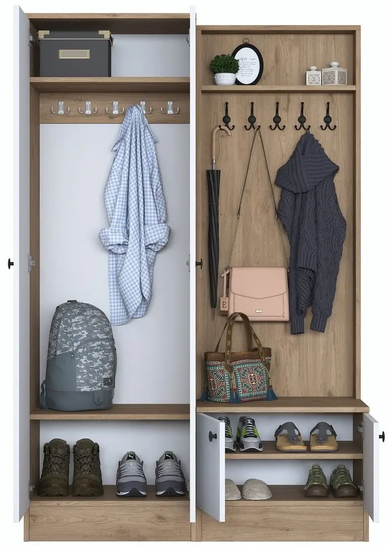 Antreu Mirage Meble P6 M5 (Walnut/White)