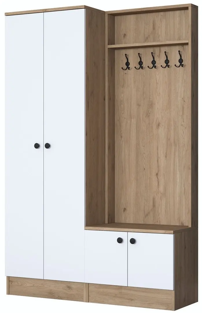 Antreu Mirage Meble P6 M5 (Walnut/White)