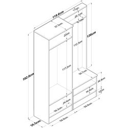 Antreu Mirage Meble P6/M5 (White) Thumb
