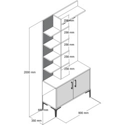 Прихожая Mirage Meble Viyana D (White) Thumb