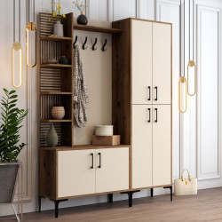 Прихожая Mirage Meble Viyana DA (Cream/Walnut) Thumb