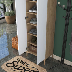 Шкаф для обуви Mirage Meble EA116 (Walnut/White) Thumb