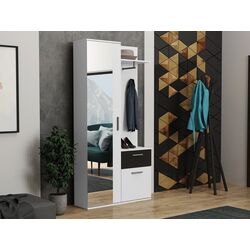 Прихожая Mirjan24 Alektrona/Justus (White/Black) Thumb