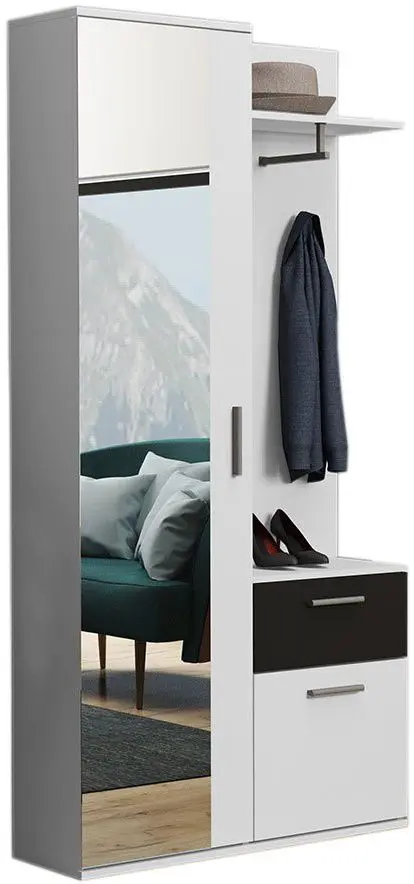 Прихожая Mirjan24 Alektrona/Justus (White/Black)