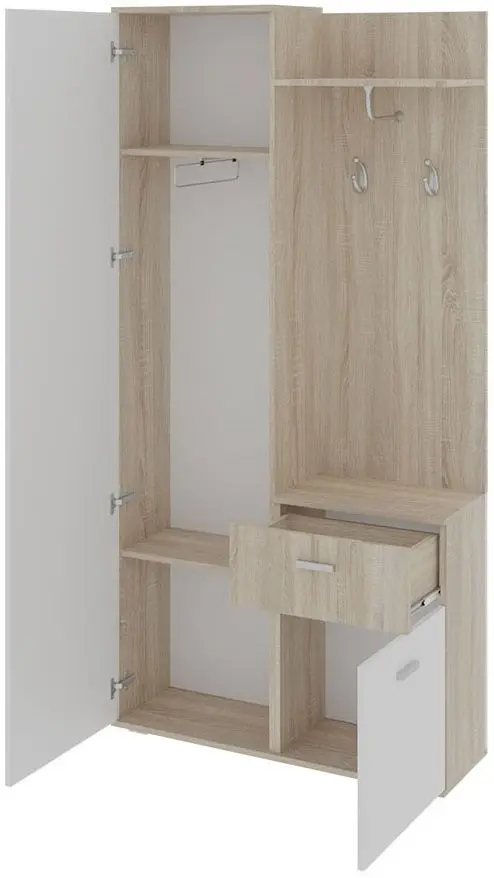 Прихожая Mirjan24 Class/Lux (Sonoma Oak/White) - 2