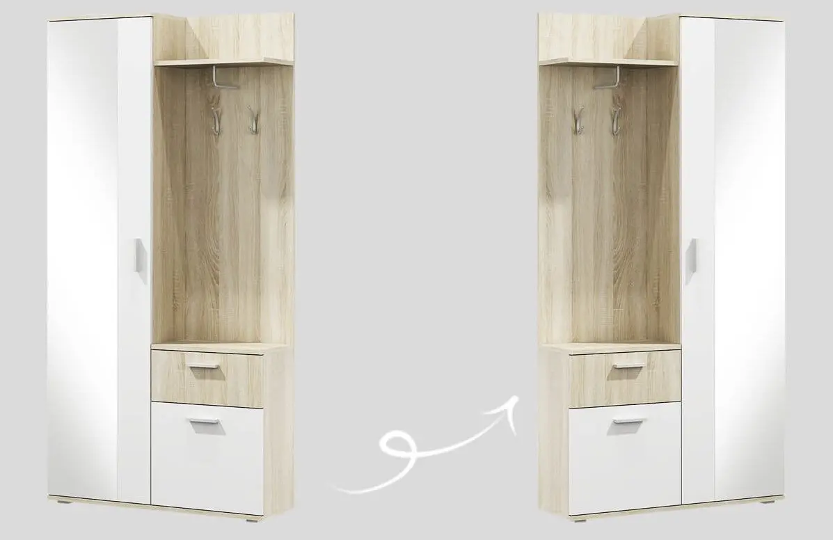 Прихожая Mirjan24 Class/Lux (Sonoma Oak/White) - 4