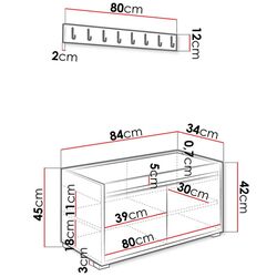 Прихожая Mirjan24 Konkor/Grawis 80 I Thumb
