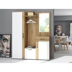 Прихожая Mirjan24 Loderen/Trio (Artisan Oak/White) Thumb