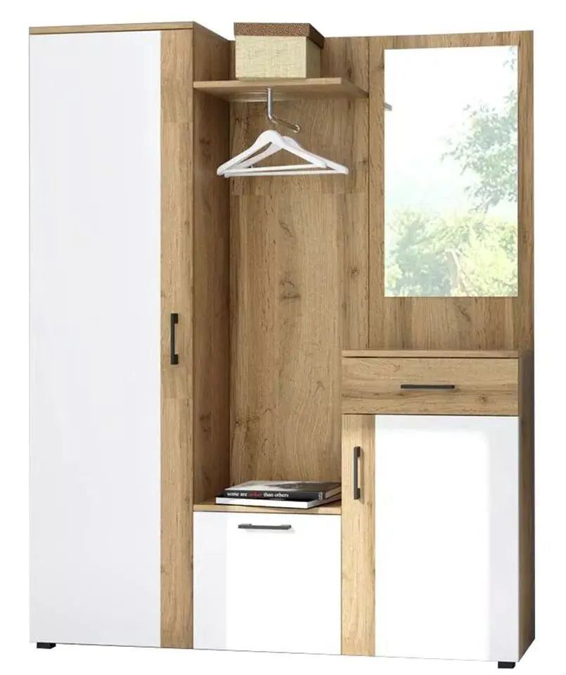 Прихожая Mirjan24 Loderen/Trio (Artisan Oak/White)