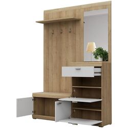 Прихожая Mirjan24 Roma/Stella (White/Oak Riviera) Thumb