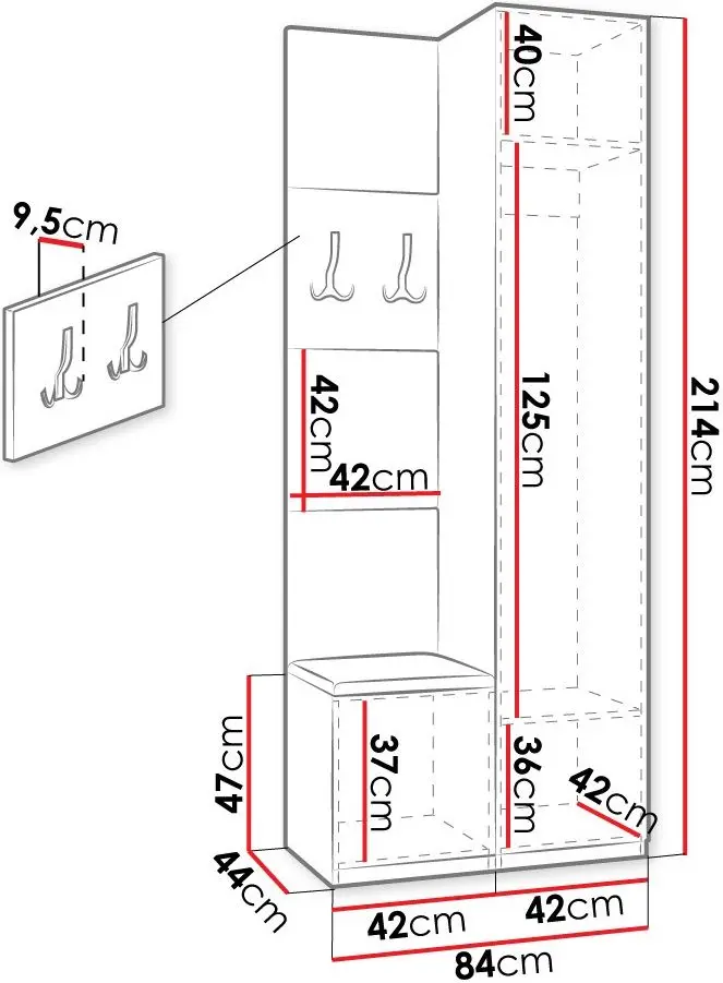 Antreu Mirjan24 Sterlet/Luna II (Artisan Oak/Gray) - 6