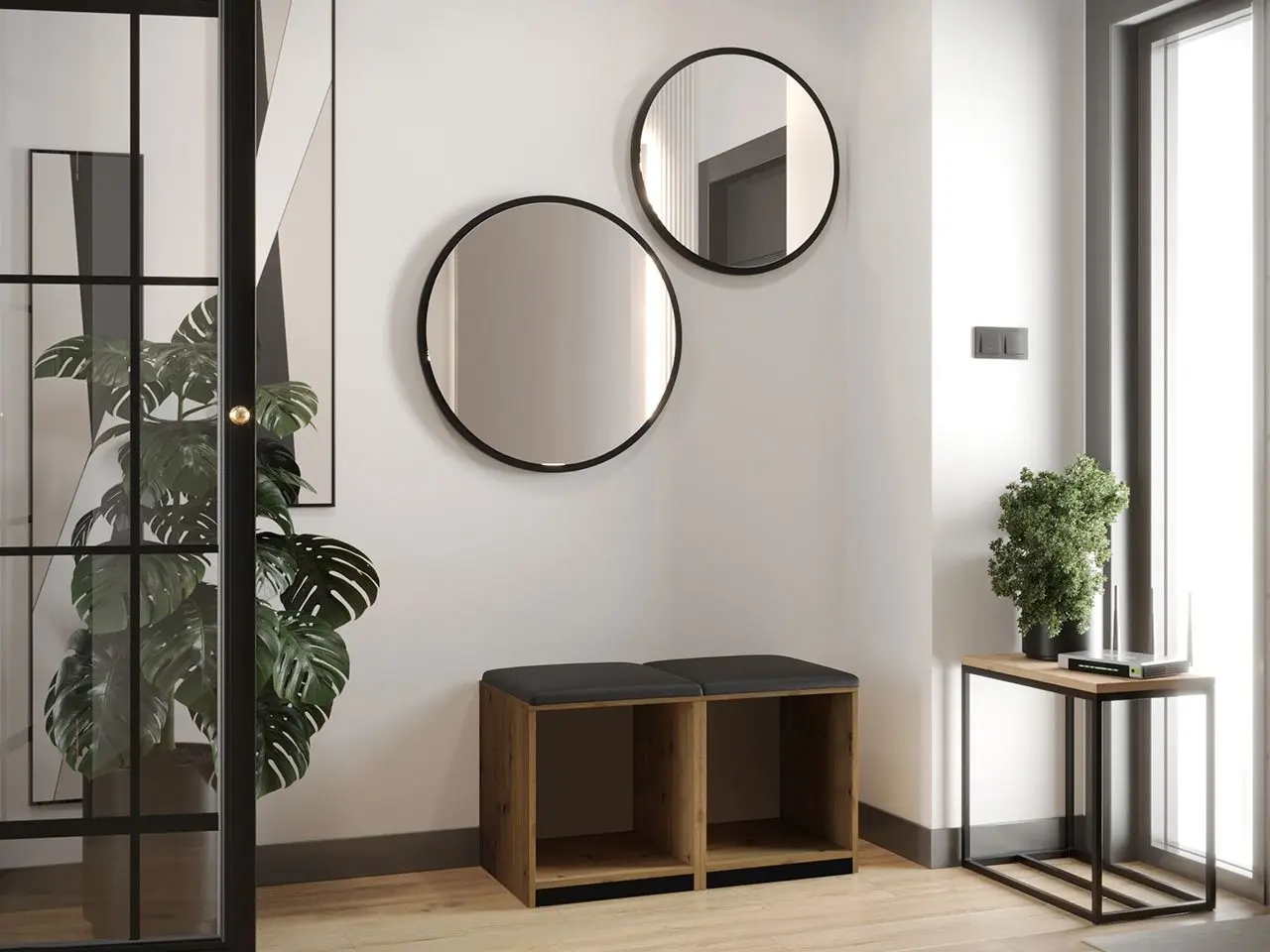 Прихожая Mirjan24 Sterlet/Luna VII (Artisan Oak/White) - 7