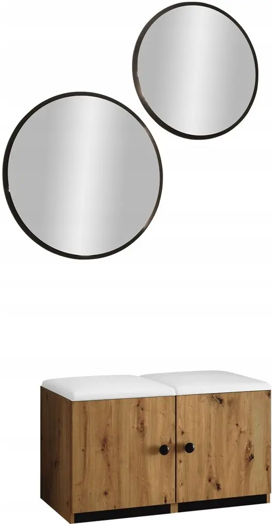 Прихожая Mirjan24 Sterlet/Luna VII (Artisan Oak/White)