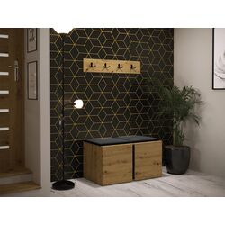 Прихожая Mirjan24 Tavasz/Orion VI Manila 18 (Artisan Oak/Black) Thumb