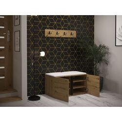 Прихожая Mirjan24 Tavasz/Orion VI Manila 18 (Artisan Oak/Black) Thumb