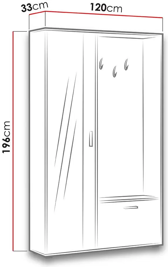 Прихожая Mirjan24 Teonas/Bis (White) - 3