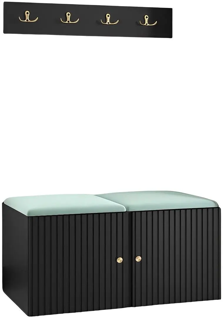 Прихожая Mirjan24 Towiro Slim/Orion VI (Black/Mint)