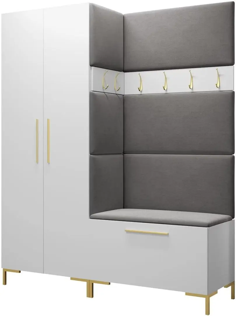 Antreu de colt Mirjan24 Frunofta I/Zilion (White/Gray)