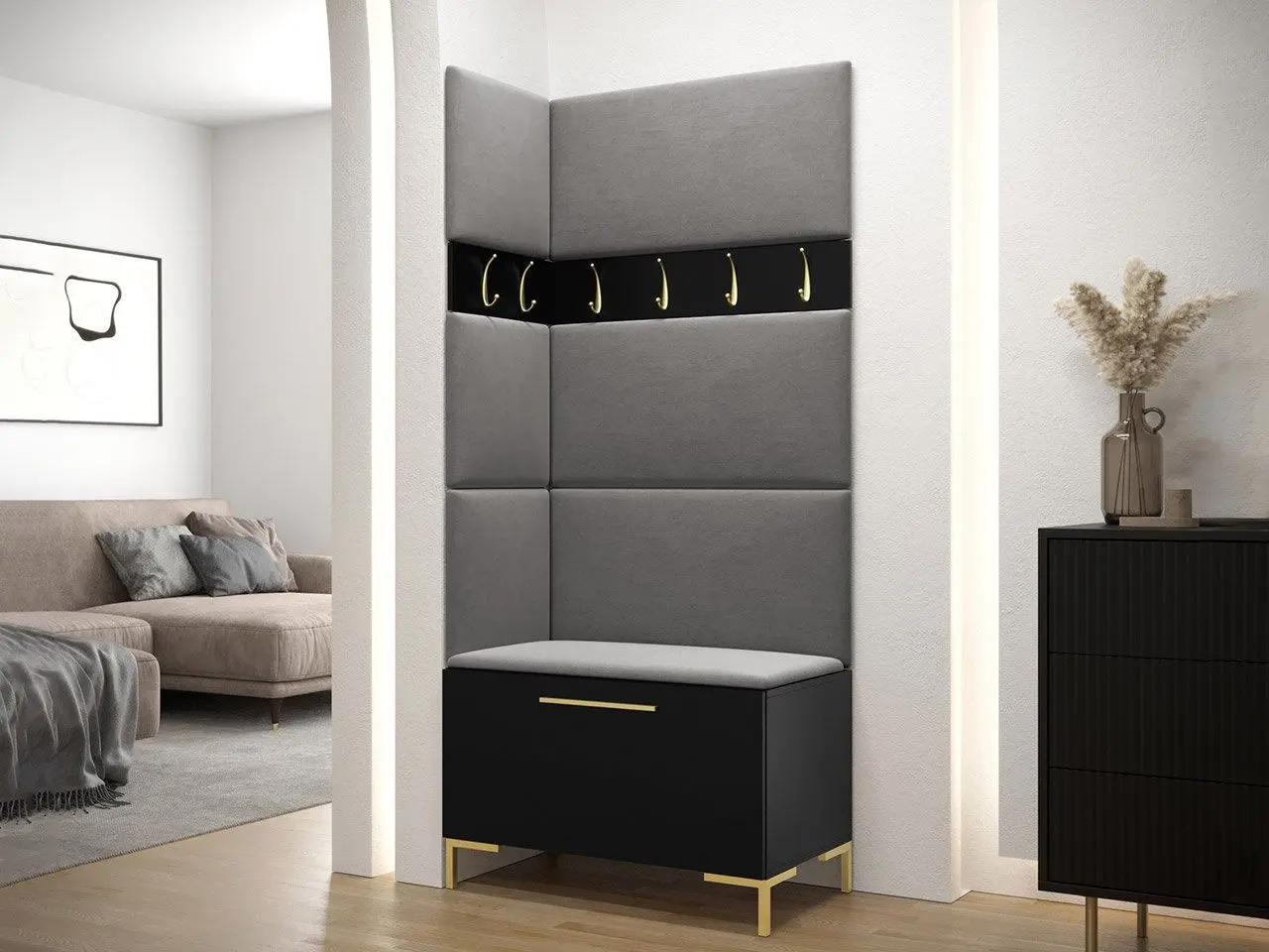 Antreu de colt Mirjan24 Frunofta/Zilion IV (Black/Gray) - 9