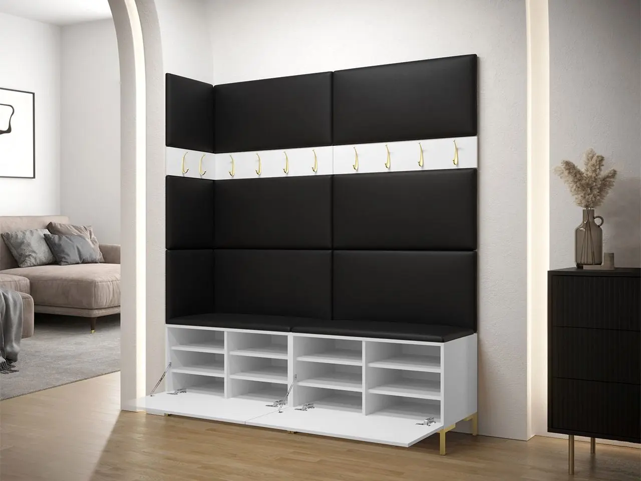 Antreu de colt Mirjan24 Frunofta/Zilion V (Craft Oak/Beige)