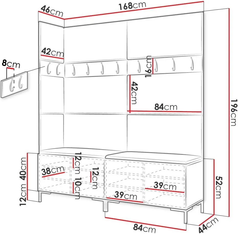 Antreu de colt Mirjan24 Frunofta/Zilion V (Craft Oak/Beige)