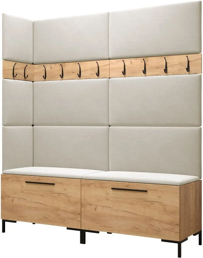 Antreu de colt Mirjan24 Frunofta/Zilion V (Craft Oak/Beige)