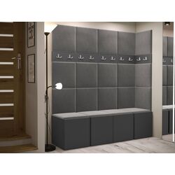 Прихожая угловая Mirjan24 Tavasz II/Orion (Graphite/Gray) Thumb