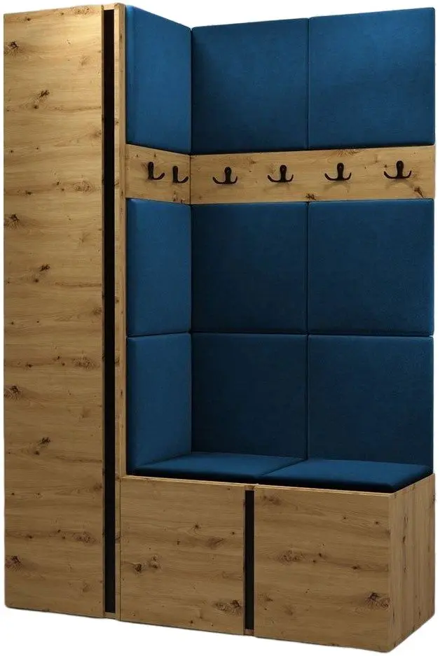 Antreu de colt Mirjan24 Tavasz IX/Orion (Artisan Oak/Blue)