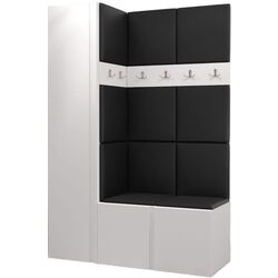 Antreu de colt Mirjan24 Tavasz/Orion IX Soft 011 (White/Black)