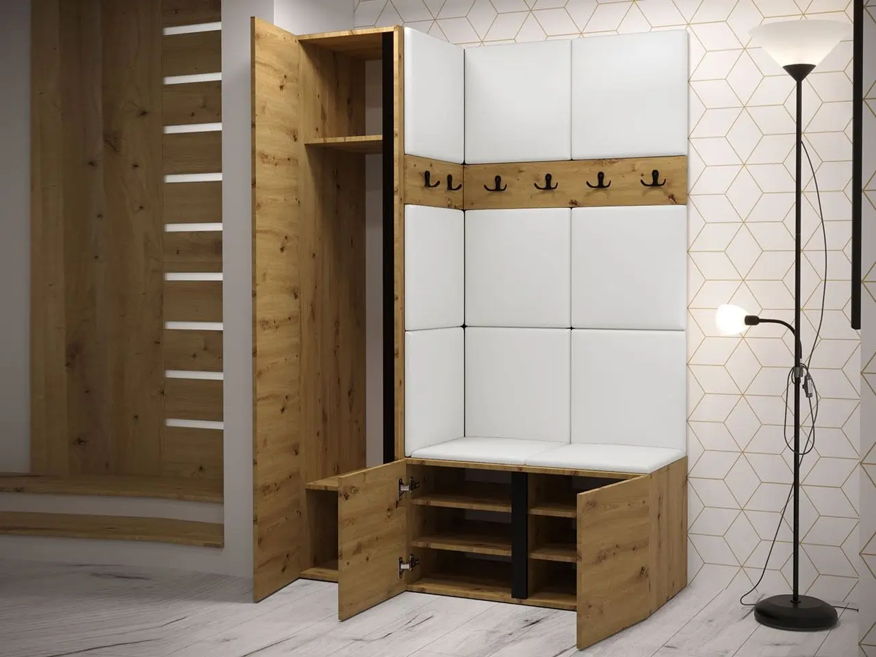 Antreu de colt Mirjan24 Tavasz/Orion X  (Concrete/Blue) - 3