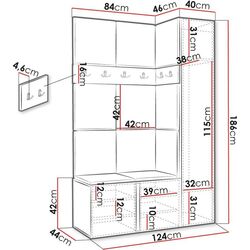 Antreu de colt Mirjan24 Tavasz/Orion X (Gray/Mint) Thumb