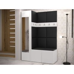 Прихожая угловая Mirjan24 Tavasz/Orion X Soft 011 (White/Black) Thumb