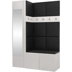 Antreu de colt Mirjan24 Tavasz/Orion X Soft 011 (White/Black)