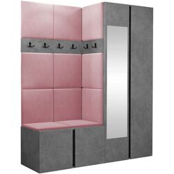 Antreu de colt Mirjan24 Tavasz/Orion XII (Concrete/Pink)