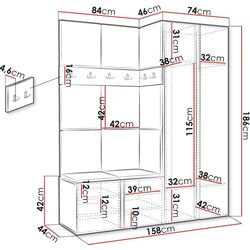 Antreu de colt Mirjan24 Tavasz/Orion XII (Concrete/Pink) Thumb