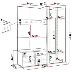 Antreu de colt Mirjan24 Tavasz XII/Orion (Concrete/Beige) Thumb