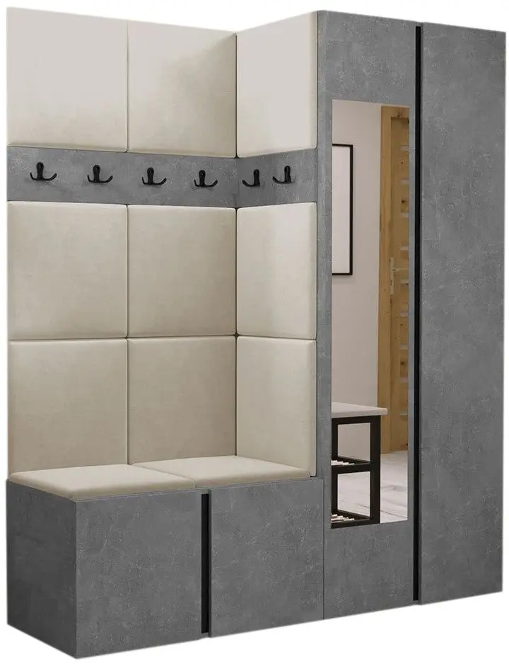 Antreu de colt Mirjan24 Tavasz XII/Orion (Concrete/Beige)