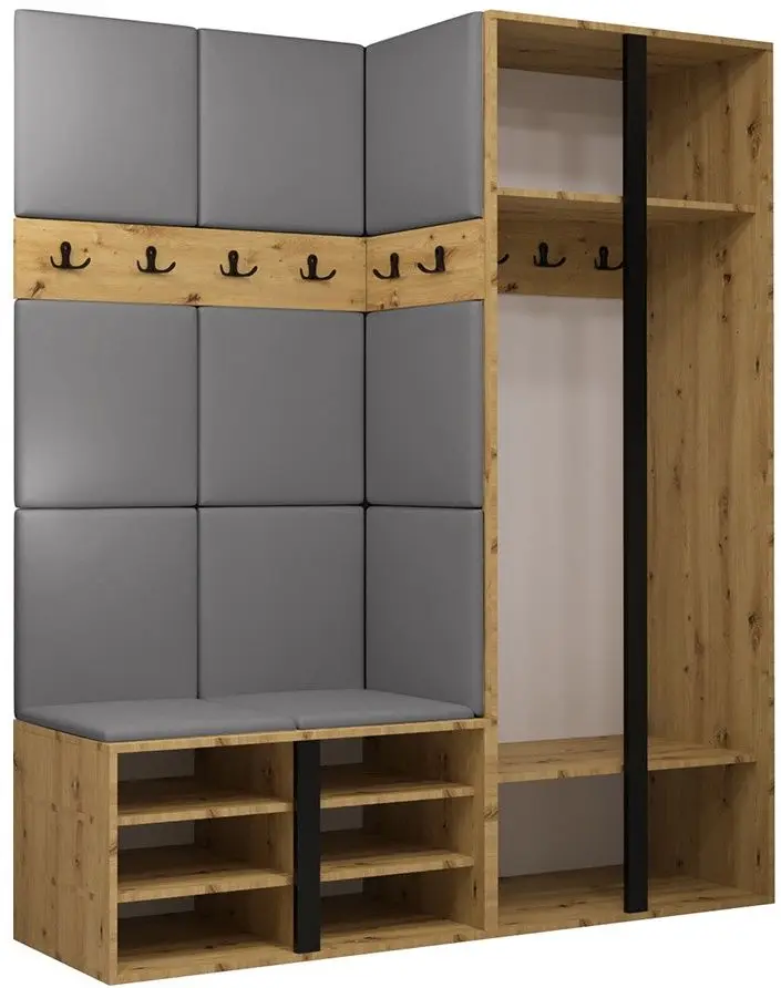 Antreu de colt Mirjan24 Tavasz XII/Orion I Manila 02 (Artisan Oak/Black/Beige) - 5