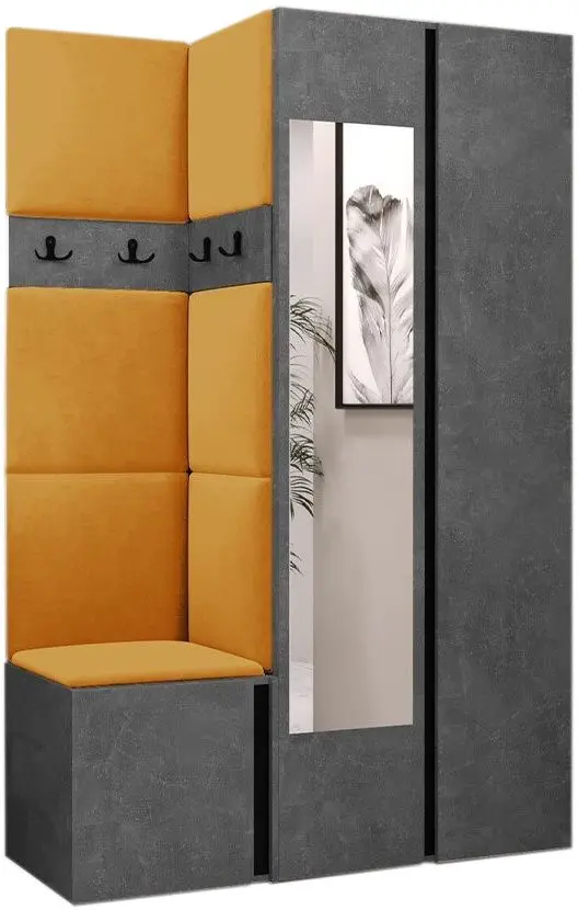 Antreu de colt Mirjan24 Tavasz XXVI/Orion (Concrete/Orange)