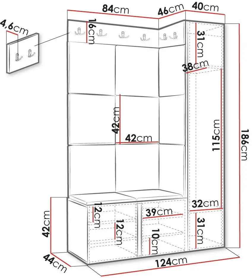 Antreu de colt Mirjan24 Terospito/Orion IX (Black/Mint) - 2