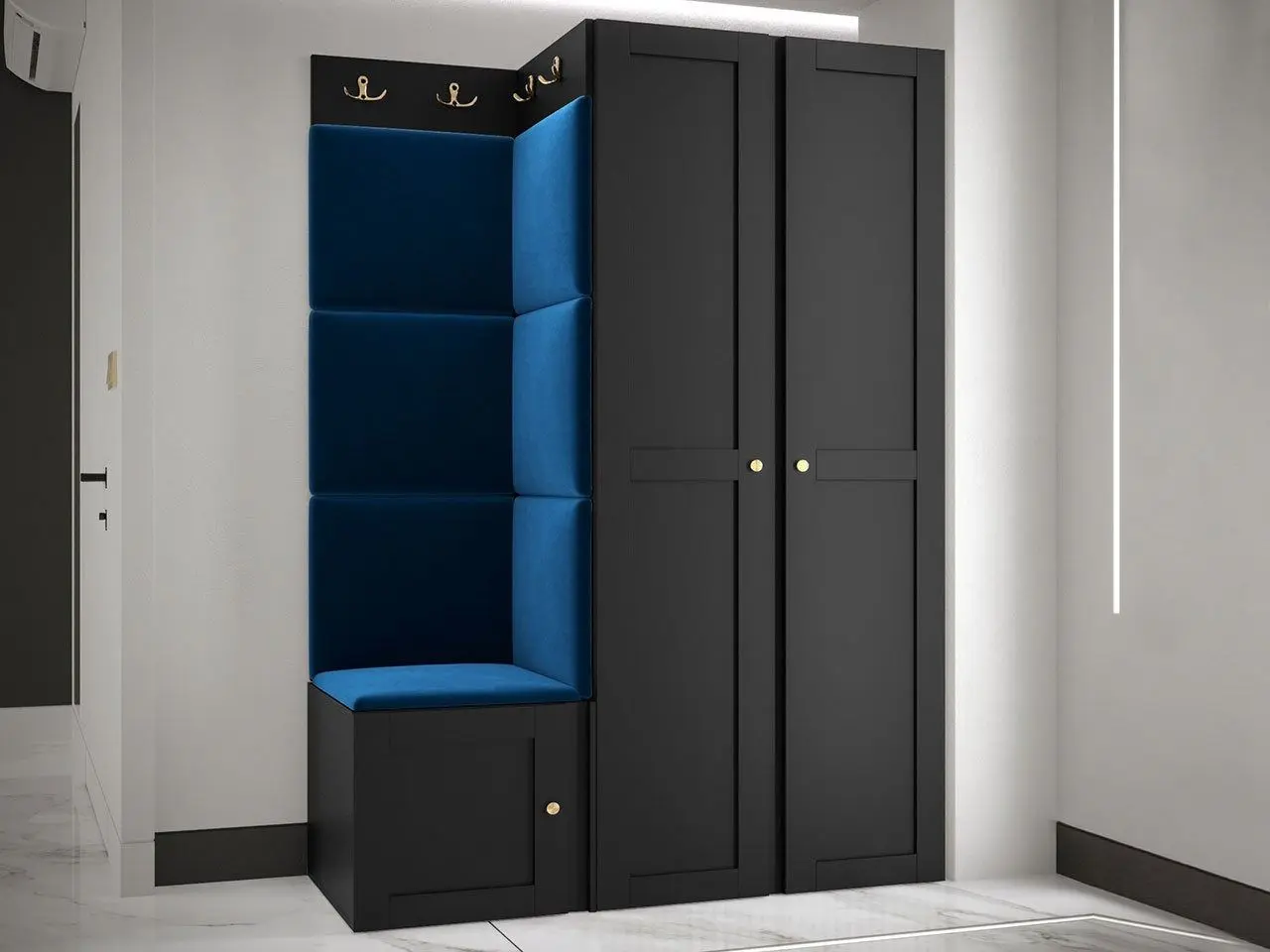 Antreu de colt Mirjan24 Terospito/Orion XXIII (Black/Blue)