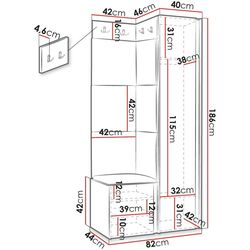 Antreu de colt Mirjan24 Terospito/Orion XXVI (Black/Gray) Thumb