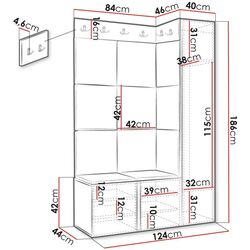 Antreu de colt Mirjan24 Towiro Slim/Orion IX (White/Orange) Thumb