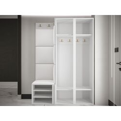 Прихожая угловая Mirjan24 Towiro Slim/Orion Ryfel Slim XXIV Manila 23 (White/Burgundy) Thumb