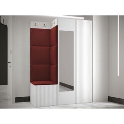 Прихожая угловая Mirjan24 Towiro Slim/Orion Ryfel Slim XXIV Manila 23 (White/Burgundy) Thumb