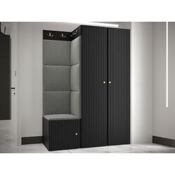 Прихожая угловая Mirjan24 Towiro Slim/Orion XXIII (Black/Gray) Thumb