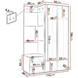 Antreu de colt Mirjan24 Towiro Slim/Orion XXIV (White/Blue) Thumb