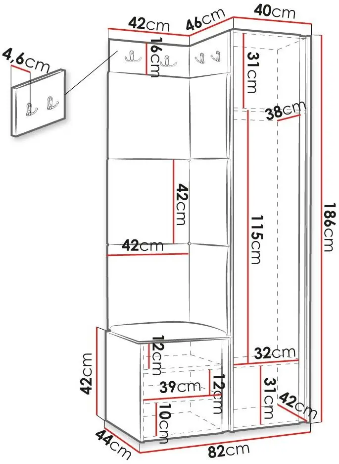 Antreu de colt Mirjan24 Towiro Slim/Orion XXV (White/Gray) - 8