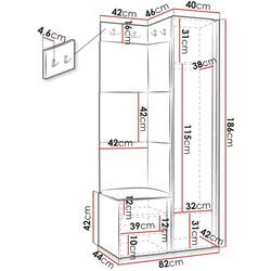 Antreu de colt Mirjan24 Towiro Slim/Orion XXVI (White/Beige) Thumb